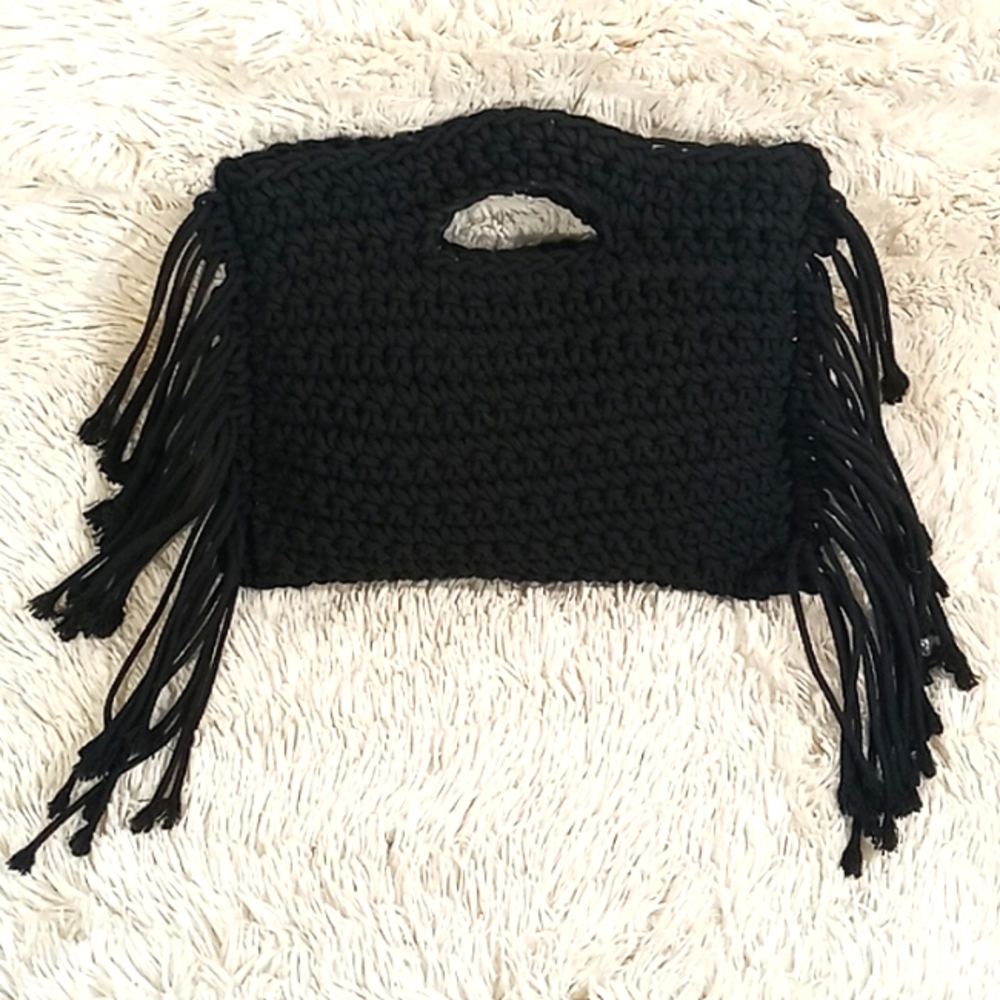 Urban Expression Crochet Fringe Purse